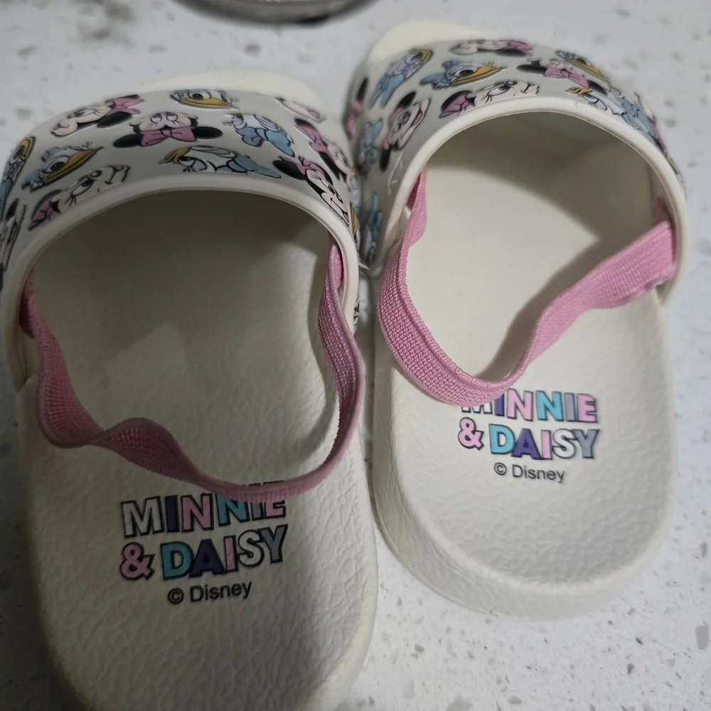 Primark Kids Sandals - White and Pink with Character Design